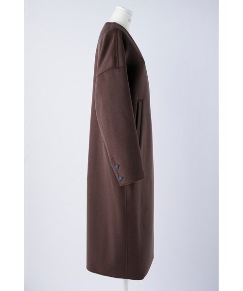 ENFOLD（エンフォルド）の「ウールリバー ノーカラーコート（ノー