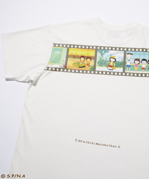 別注 90's ちびまる子ちゃん レトロフィルムグラフィック クルーネック