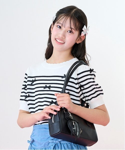 セール】【ニコ☆プチ・Cuugal掲載】ハートチャームつきロングハンドル