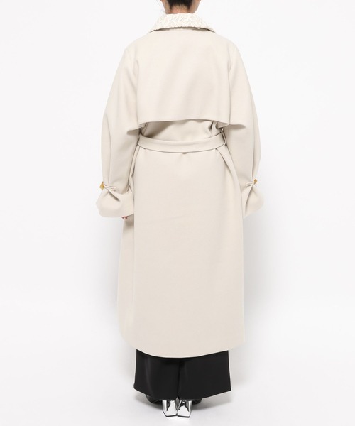 セール】ウーリーテックトグルボタンステンカラーコート(HARE)（ステン