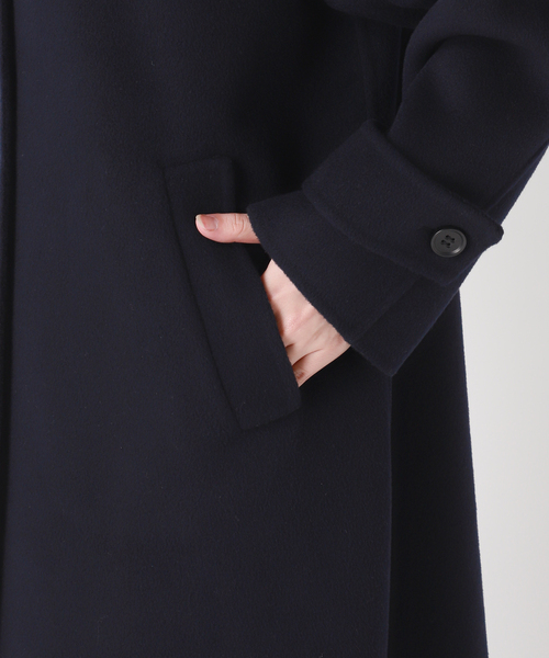 セール】ヤクウールリバーバルカラーコート（ステンカラーコート