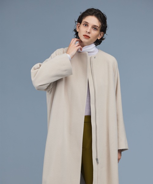 N.O.R.C（ノーク）の「メルトンノーカラーコート（ノーカラーコート