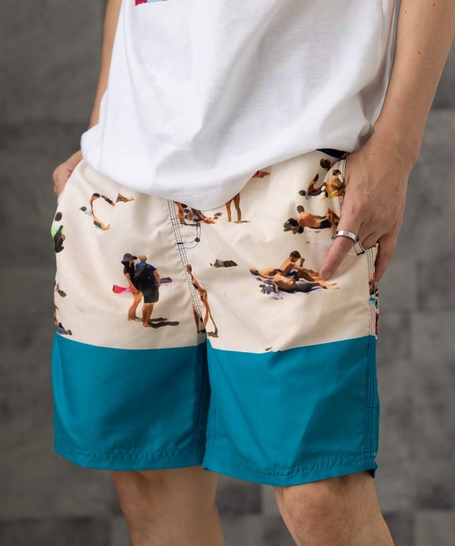 セール】サーフパンツ 海パン 南国柄 水着 スイムショート（水着