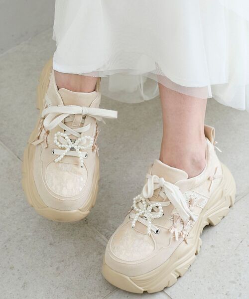 セール】2WAYデコリボンスニーカー（スニーカー）｜MAJESTIC LEGON