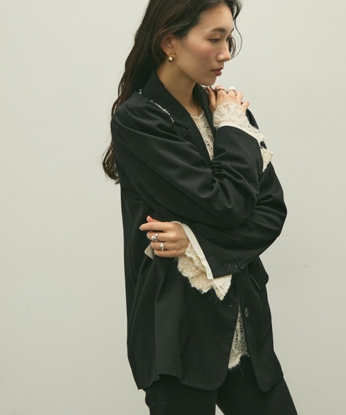 セール】Over shoulder jacket / オーバーショルダージャケット
