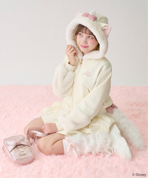 mezzo piano Junior（メゾピアノジュニア）の「ハートジャカードジップ