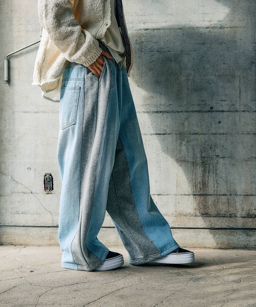 MODE NORM CORE】デニムパッチワークパンツ（デニムパンツ）｜niko and