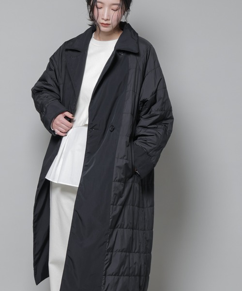 セール】ETHERMALOFT(R)AEROGEL 中綿リバーシブルコート（チェスター
