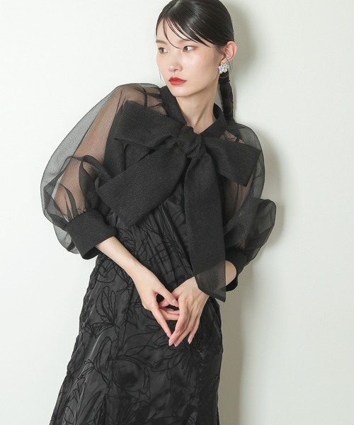 ボウタイ リボン ボレロ キャミワンピース 2点セット パーティー