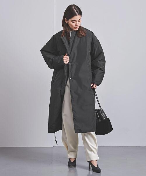 HYKE（ハイク）の「＜HYKE（ハイク）＞ノーカラー ロングコート