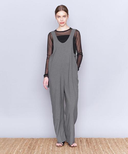 AEWEN MATOPH ナイロンビスチェサロペット イウエンマトフ ブラック