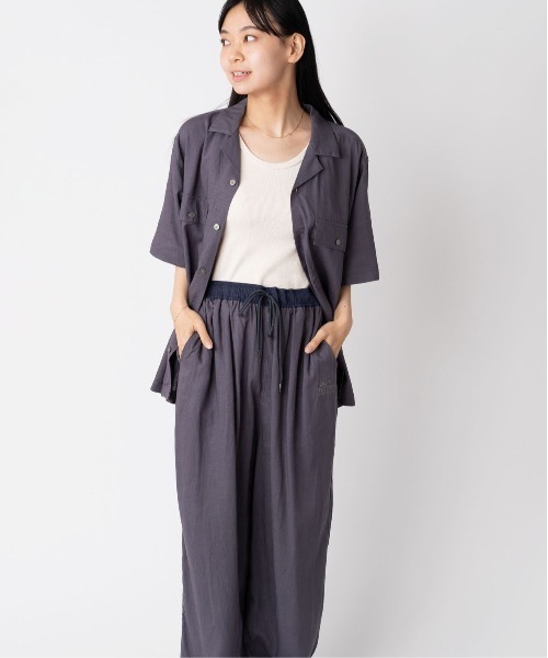 涼】麻レーヨンワイドパンツ | ジムマスター（gym master）公式通販