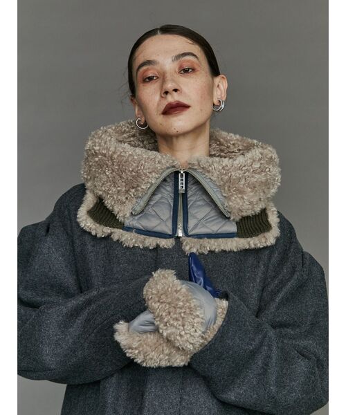 UN3D.（アンスリード）の「FABRIC MIX NECK WARMER / ファブリック