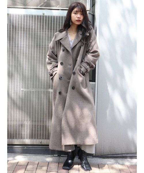 MURUA（ムルーア）の「ダブルマキシチェスターコート（チェスター