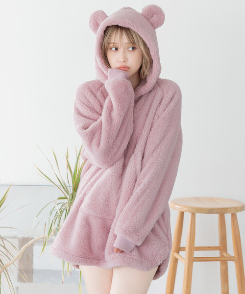 Dita（ディータ）の「ぷっくり耳付き。もこもこくま耳パーカー