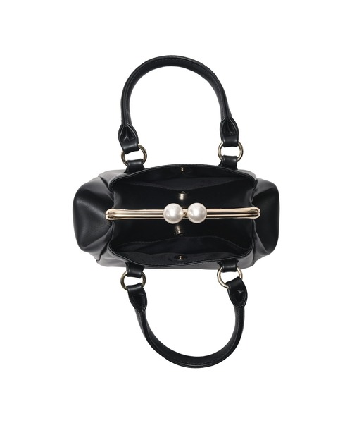 MARY QUANT（マリークワント）の「パールガマ口 2WAYミニトート