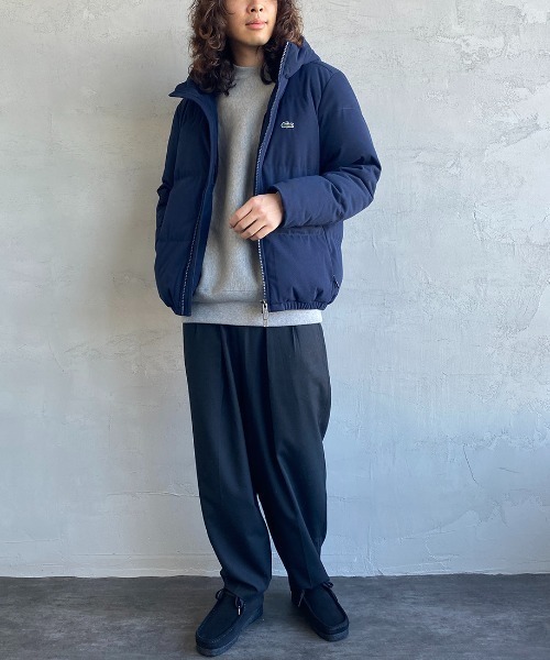 セール】[LACOSTE/ラコステ] ワンポイント刺繍ロゴ ピケフードダウン