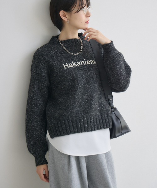 セール】clocheネップ刺繍ロゴニット（ニット/セーター）｜Paradise