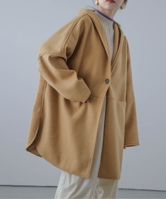 セール】REVERSIBLE BOA MILITARY CAPE COAT（ミリタリージャケット