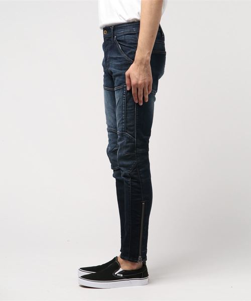 セール】5620 3D Ankle Zip Skinny/バイカーデザイン立体裁断スリム