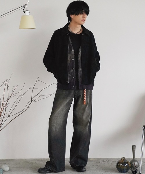 FAUX SUEDE ZIP BLOUSON（ブルゾン）｜WYM LIDNM（ウィム バイ リドム