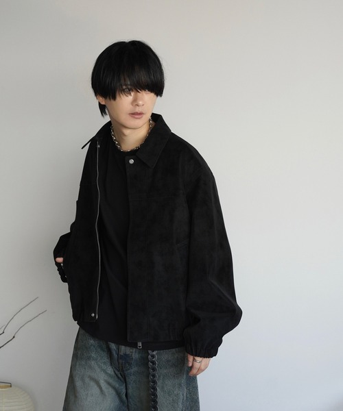 FAUX SUEDE ZIP BLOUSON（ブルゾン）｜WYM LIDNM（ウィム バイ リドム