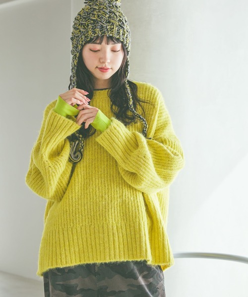 セール】アルパカウールMIXアゼプルオーバー（ニット/セーター）｜niko