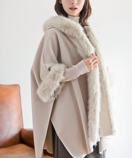 フェイクファーポンチョコート（ポンチョ）｜rps（アールピーエス）の