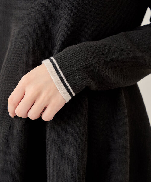 配色ポロニットミニワンピース（ワンピース）｜Chico（チコ）の