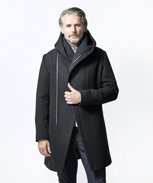 junhashimoto（ジュンハシモト）の「WRAP COAT（ステンカラーコート
