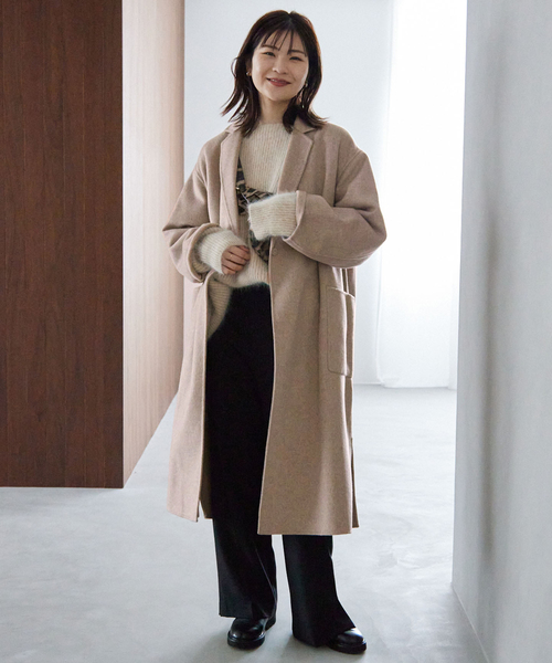 セール】HAMILTON WOOLダブルフェイスウールチェスターコート