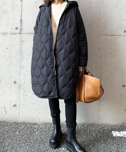 美シルエット3wayキルティングフードコート Emma Taylor│STYLEDOOR