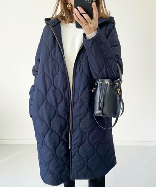 美シルエット3wayキルティングフードコート Emma Taylor│STYLEDOOR