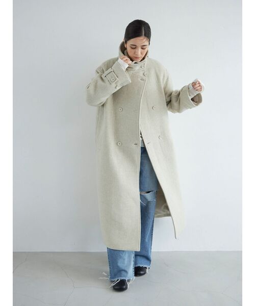 セール】スタンドカラールーズコート（その他アウター）｜Ungrid（アン