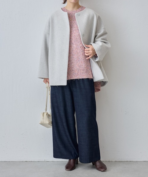 BEARDSLEY（ビアズリー）の「ウエストリブテンセルデニムパンツ