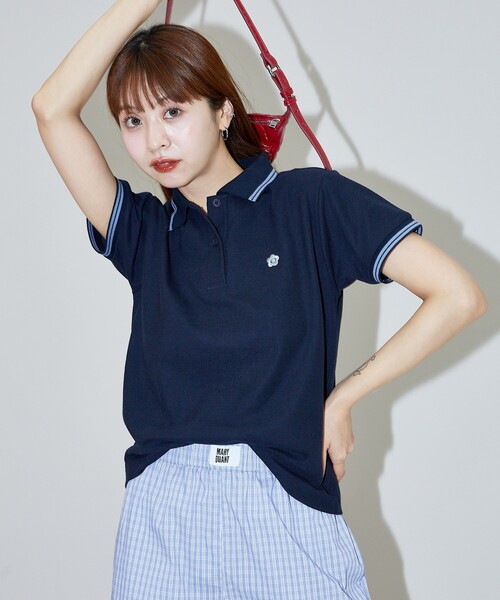 セール】MARY QUANT × PUBLUX/マリークワント ワンポイント刺繍 鹿の子