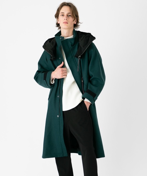 soe（ソーイ）の「【soe】アーミーコート with リムーバブルフーディ