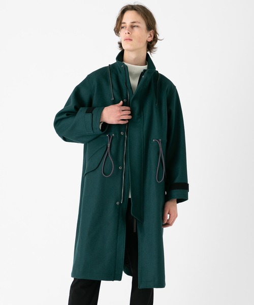 soe（ソーイ）の「【soe】アーミーコート with リムーバブルフーディ