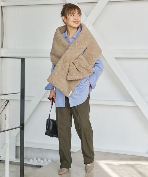 Spick & Span（スピックアンドスパン）の「【THROW/スロー】 Boa Shawl