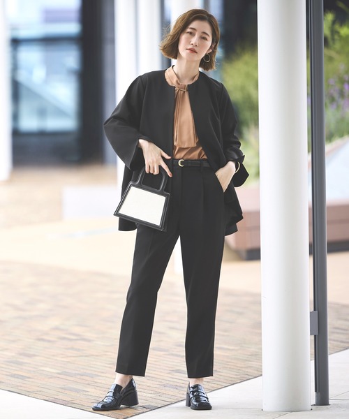 スーツ Dressedundressed Black Tailored Trousers DRESSEDUNDRESSED