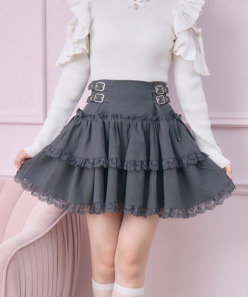 2段フレアボリュームスカート（スカート）｜ROJITA（ロジータ）の