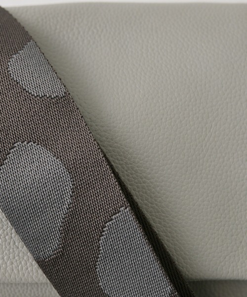 本革/470g》ワイドテープショルダーバッグ/ボディバッグ（ショルダー