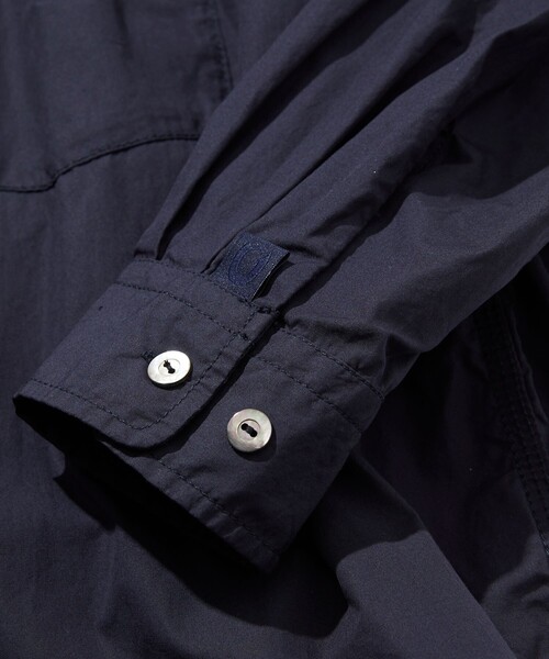 CAHLUMN/カウラム Magazine Pocket Broadcloth Open Collar Shirt