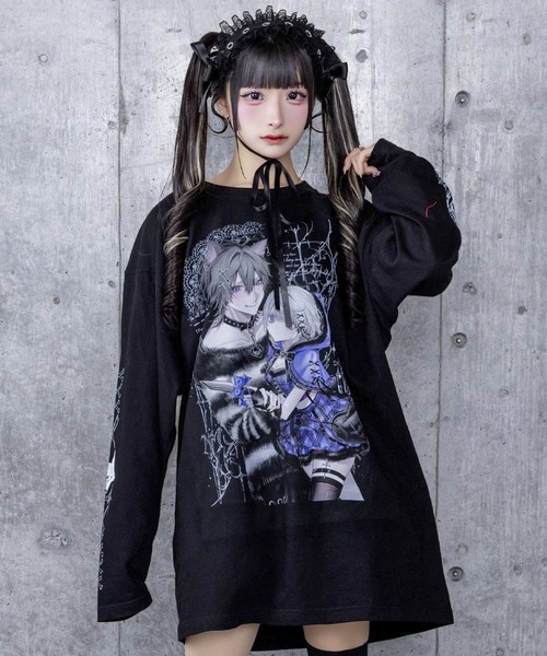 Dreaming DollプリントロングTシャツ（Tシャツ/カットソー）｜Amilige