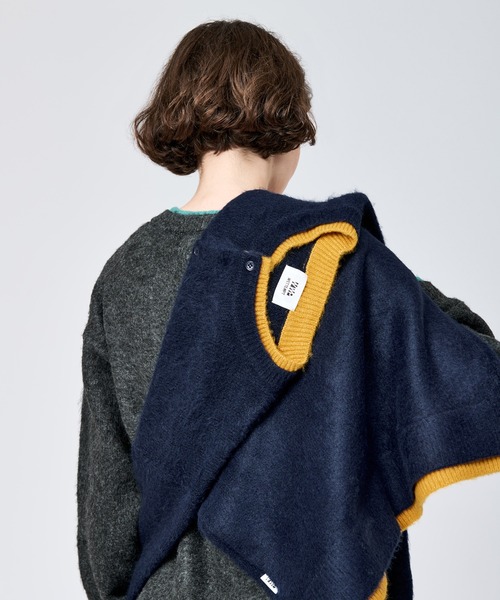 WETTEMPT（ウィテンプト）の「CREW NECK BRUSHED LAYERED CARDIGAN