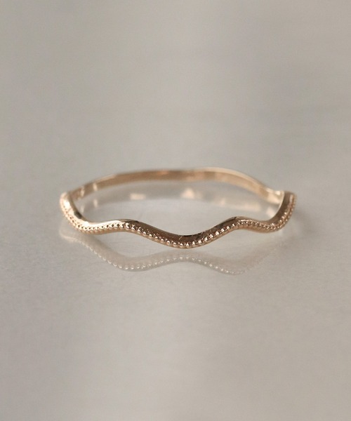 K10 layer ring 波ミル（リング）｜NOIR DE POUPEE（ノワールドプーペ