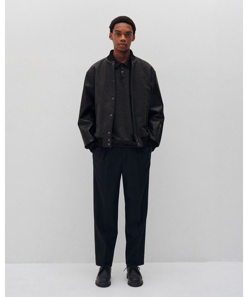 SOPHNET.（ソフネット）の「LEATHER SLEEVE VARSITY JACKET