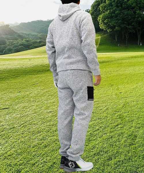 セール】ゴルフウェア 上下セットアップ ニットフリース ジップ