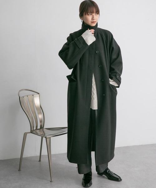 KBF（ケイビーエフ）の「コクーンロングコート（ステンカラーコート