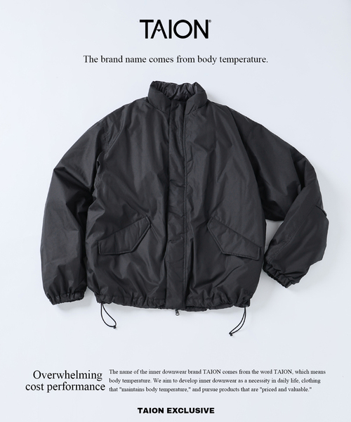 WEB限定》TAION / タイオン 別注 リバーシブル ショートモッズ ダウン